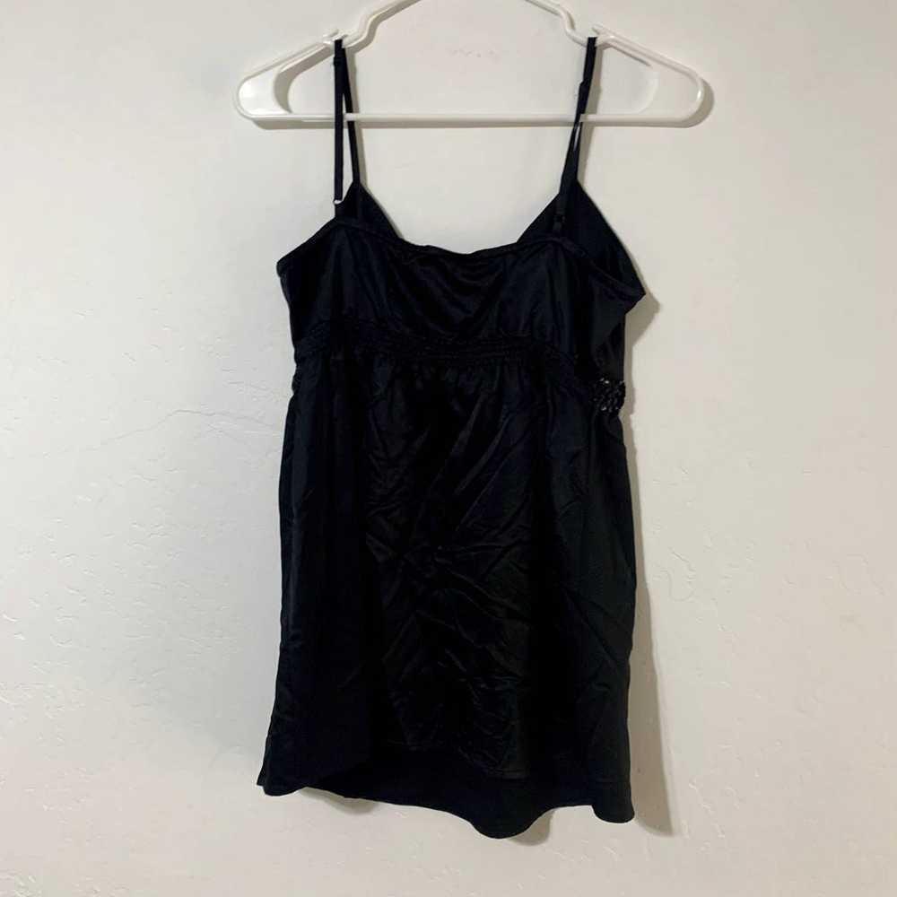 Express Black tank top blouse with sequins medium - image 5