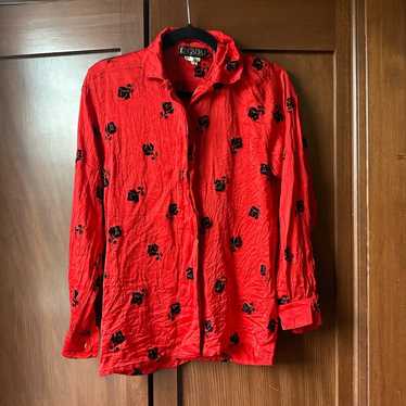Womens 90s Escada Black Red Blazer/designer Businesswear/black Red Suit  Jacket/womens Buisnesswear/tag Size 36/us 6/escada Coat 