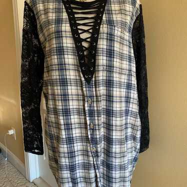 Vintage Flannel Top - image 1