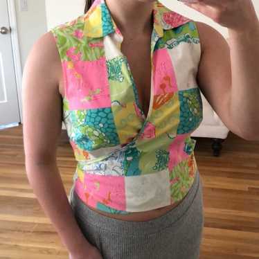 lilly pullitzer wrap top