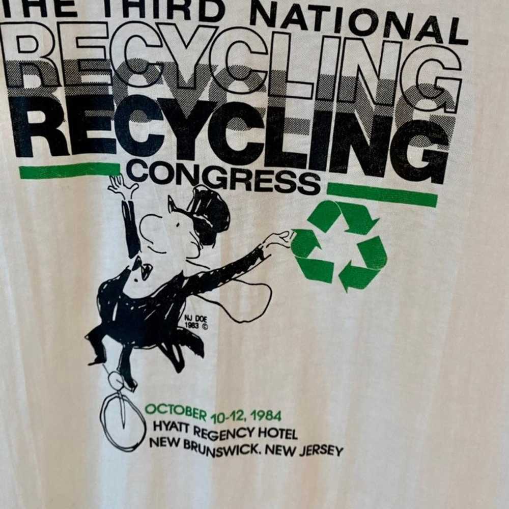 vintage 1984 recycling congress single stitch t s… - image 2