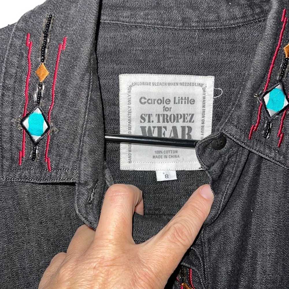 Carole Little For St. Tropez Wear Womens Shirt Si… - image 4