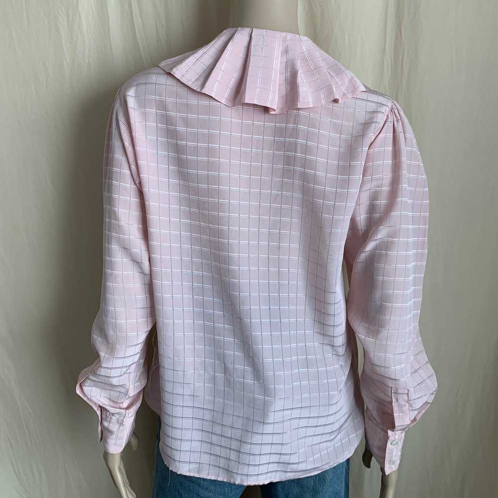 Vintage Evan Picone pink silk top - image 6