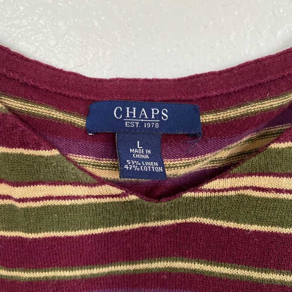 Chaps Stripped Vintage Top - image 2