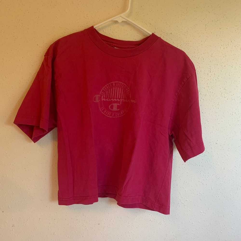 Vintage Pink Champion T-shirt - image 4