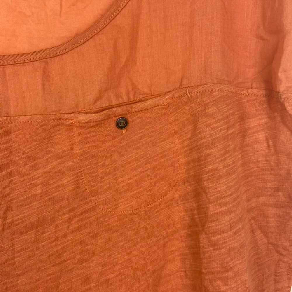 Lucky Brand Rust Orange Tee Blouse - image 2