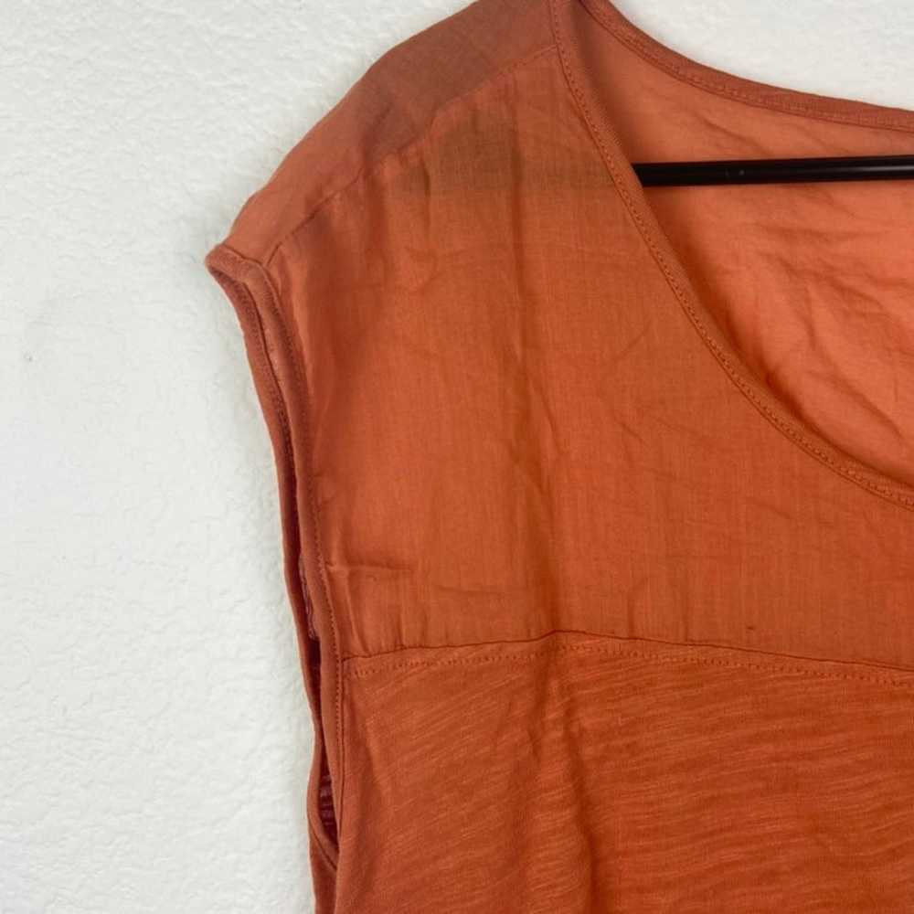 Lucky Brand Rust Orange Tee Blouse - image 3