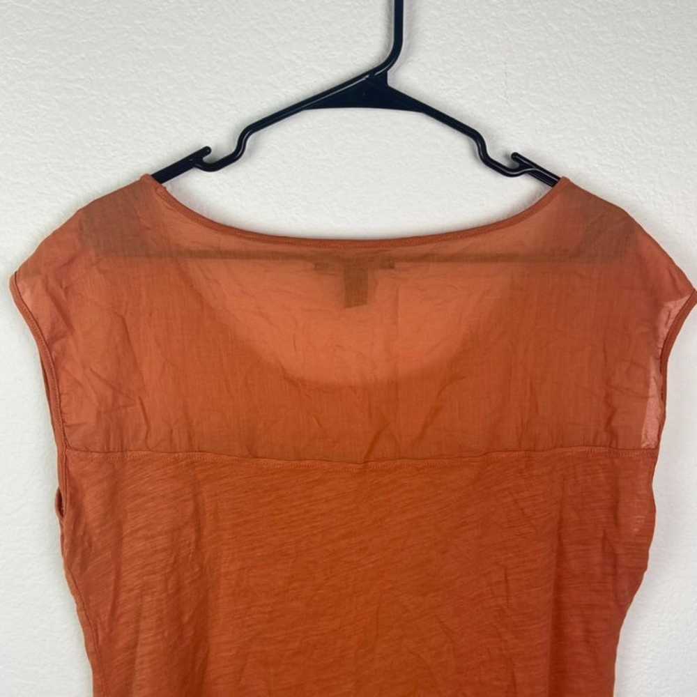 Lucky Brand Rust Orange Tee Blouse - image 6