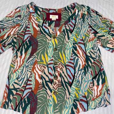 Vintage Maeve by Anthropologie Mod retro blouse