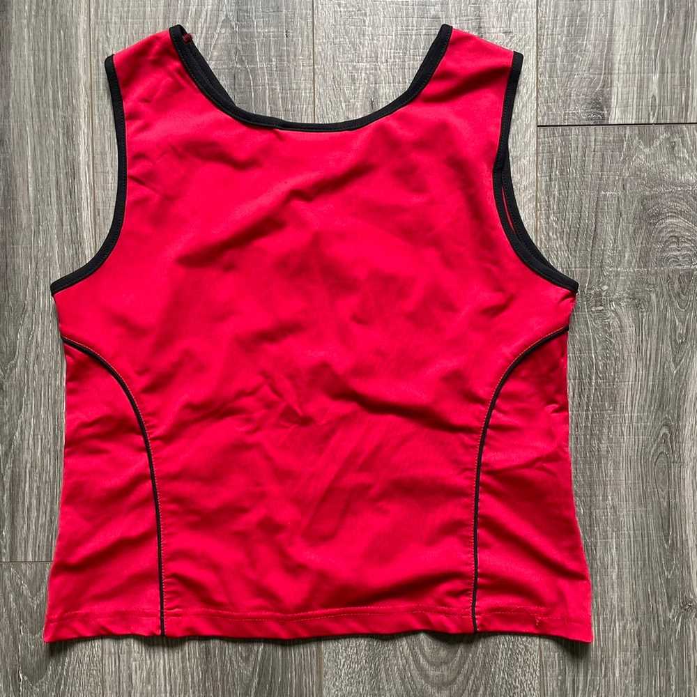 Marcia Vintage Tank Top Red Black - image 4