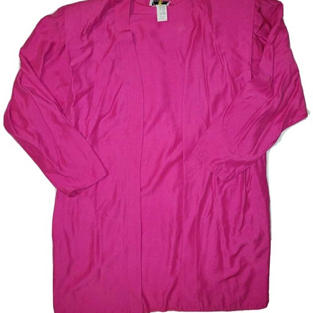 Vintage 90s Robbie Sport Pink & Purple Cardigan &… - image 2