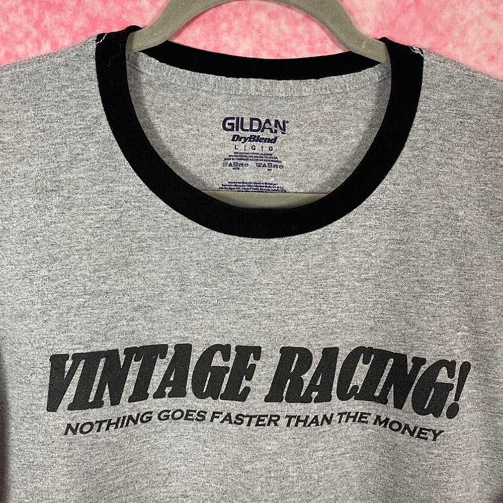 vintage grey racing shirt - image 4