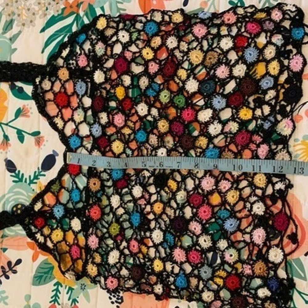Women's Colorful Vintage 2-Piece Open Weave Knit … - image 6