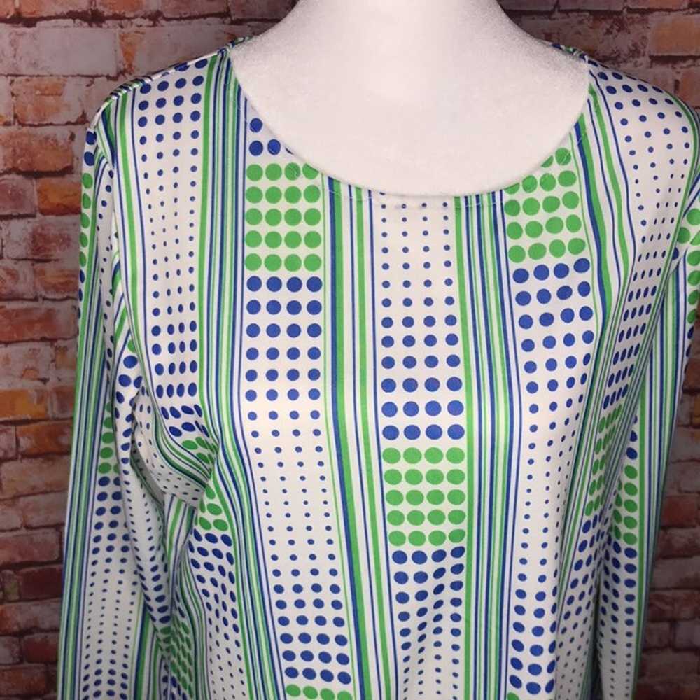 Vintage Beeline Fashion 60s Mod Union Label Green… - image 2