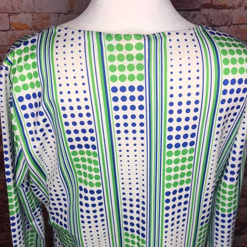 Vintage Beeline Fashion 60s Mod Union Label Green… - image 5