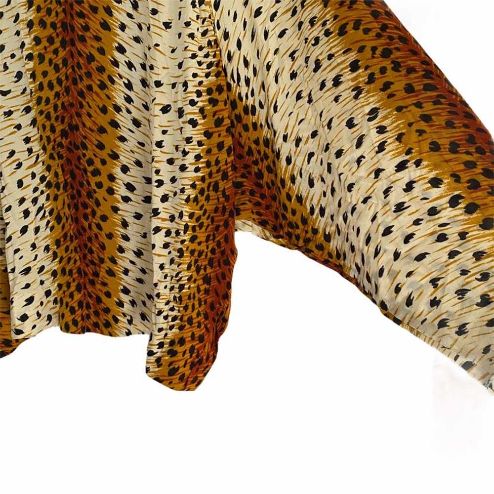 VINTAGE Cheetah Print balloon sleeve top - image 3