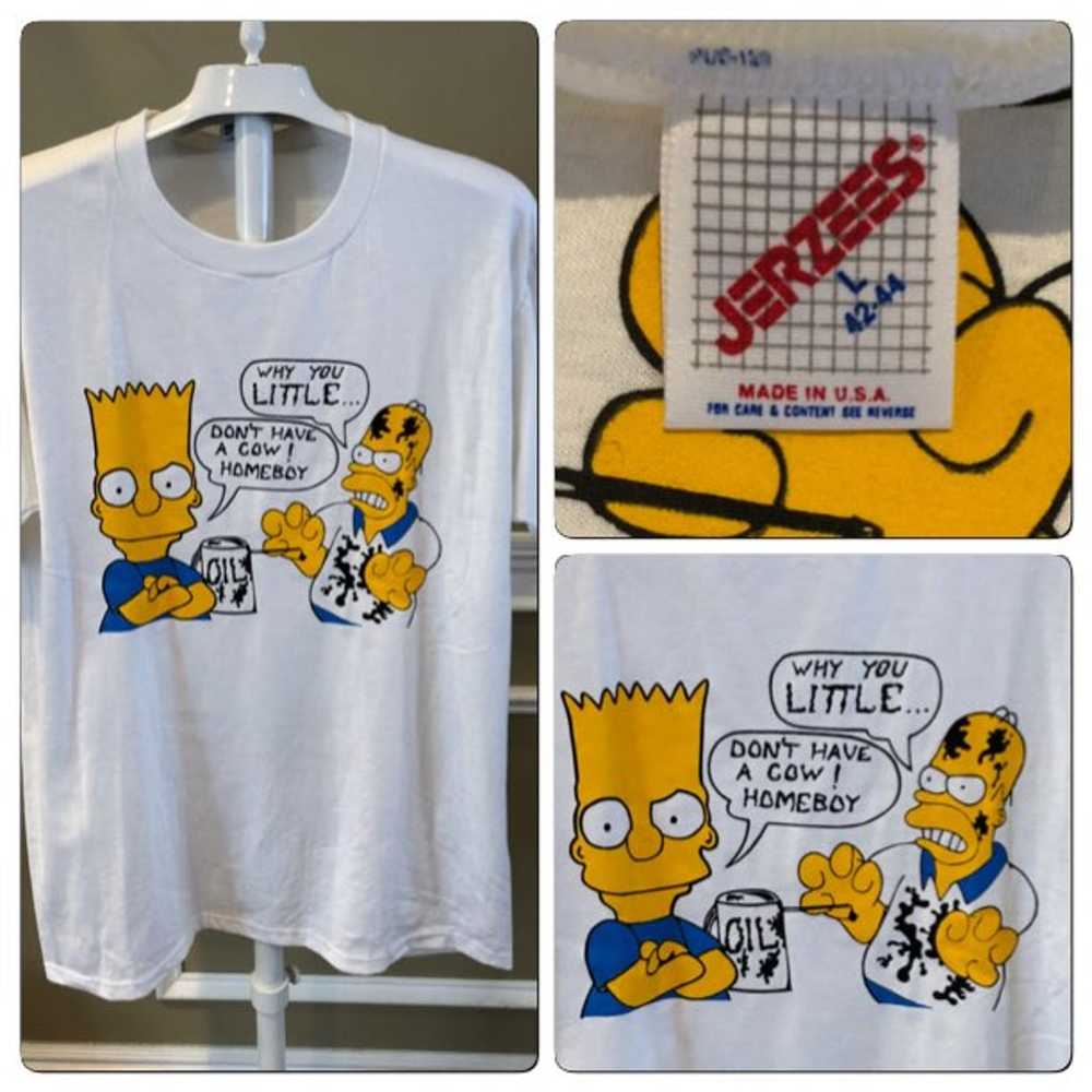 Vtg BART & HOMER Simpson Tee - image 1