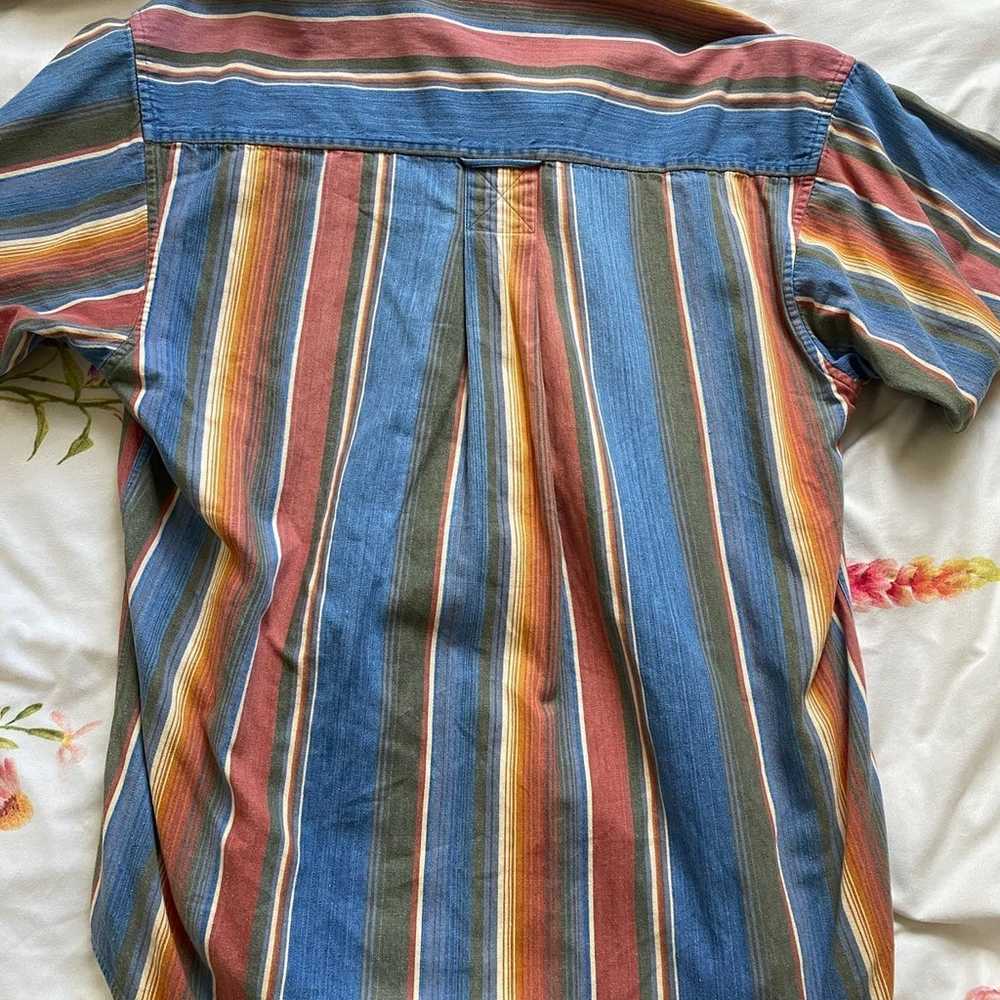 Oversized Vintage Striped Button Up - image 2