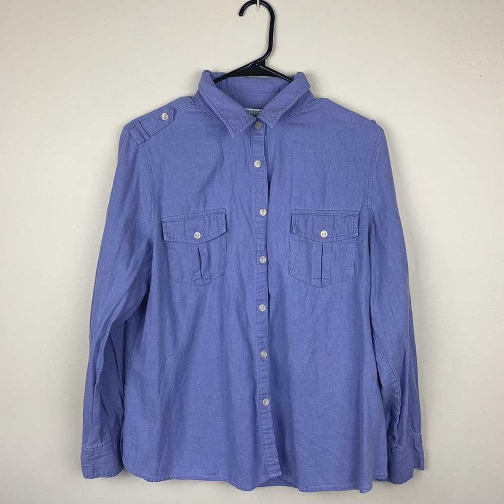 RealComfort Lavener Button Up Shirt - image 1