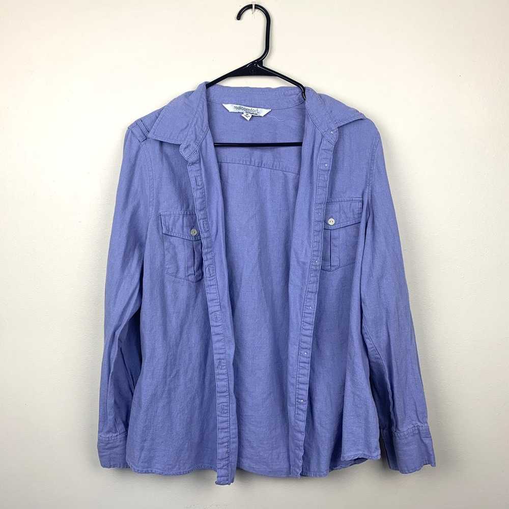 RealComfort Lavener Button Up Shirt - image 2
