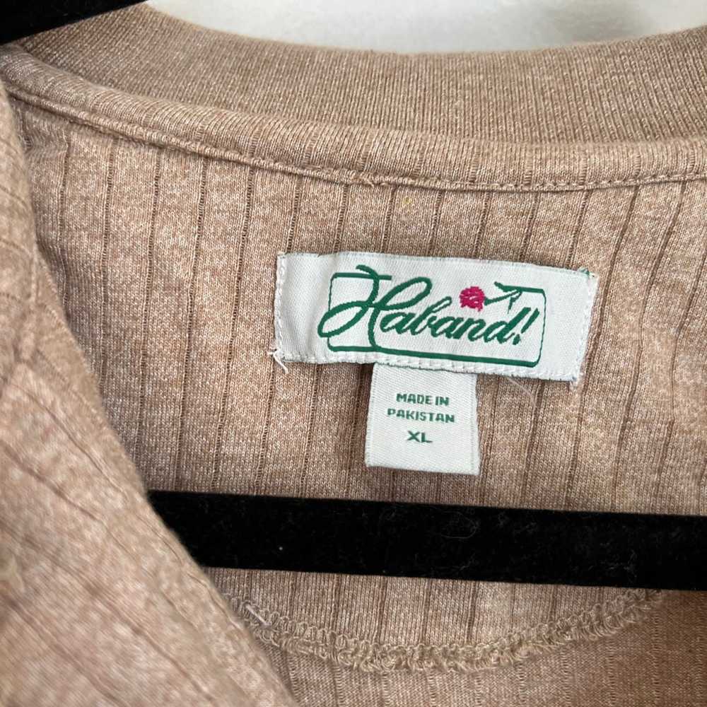 Vintage Haband! Ribbed Polo T-Shirt - image 4