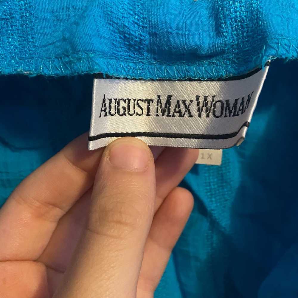 Vintage August Max Woman Blue Tank Top - image 3