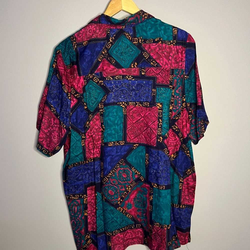 Alfred dunner 80s/90s abstract shirt - image 3