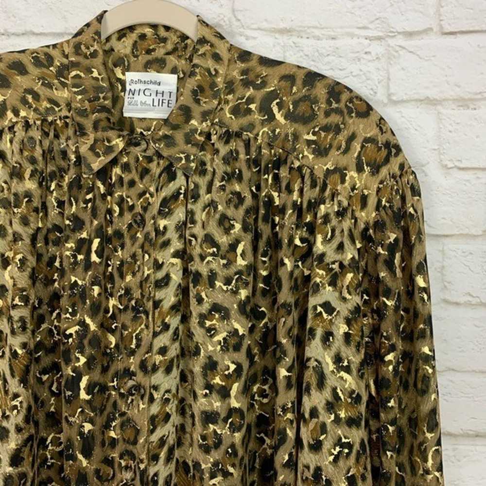 Rothschild Vintage Lilli Ann Nightlife Leopard Top - image 2