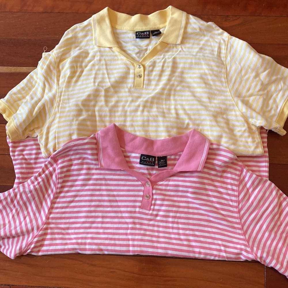 Croft & Barrow Vintage button up polo blouse Shir… - image 1