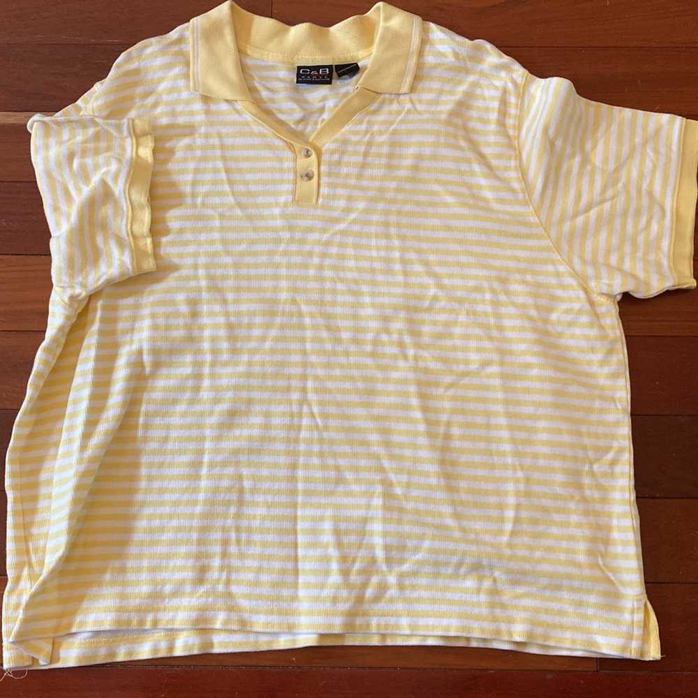 Croft & Barrow Vintage button up polo blouse Shir… - image 3