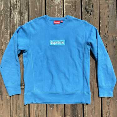 Supreme box logo top crewneck bright royal