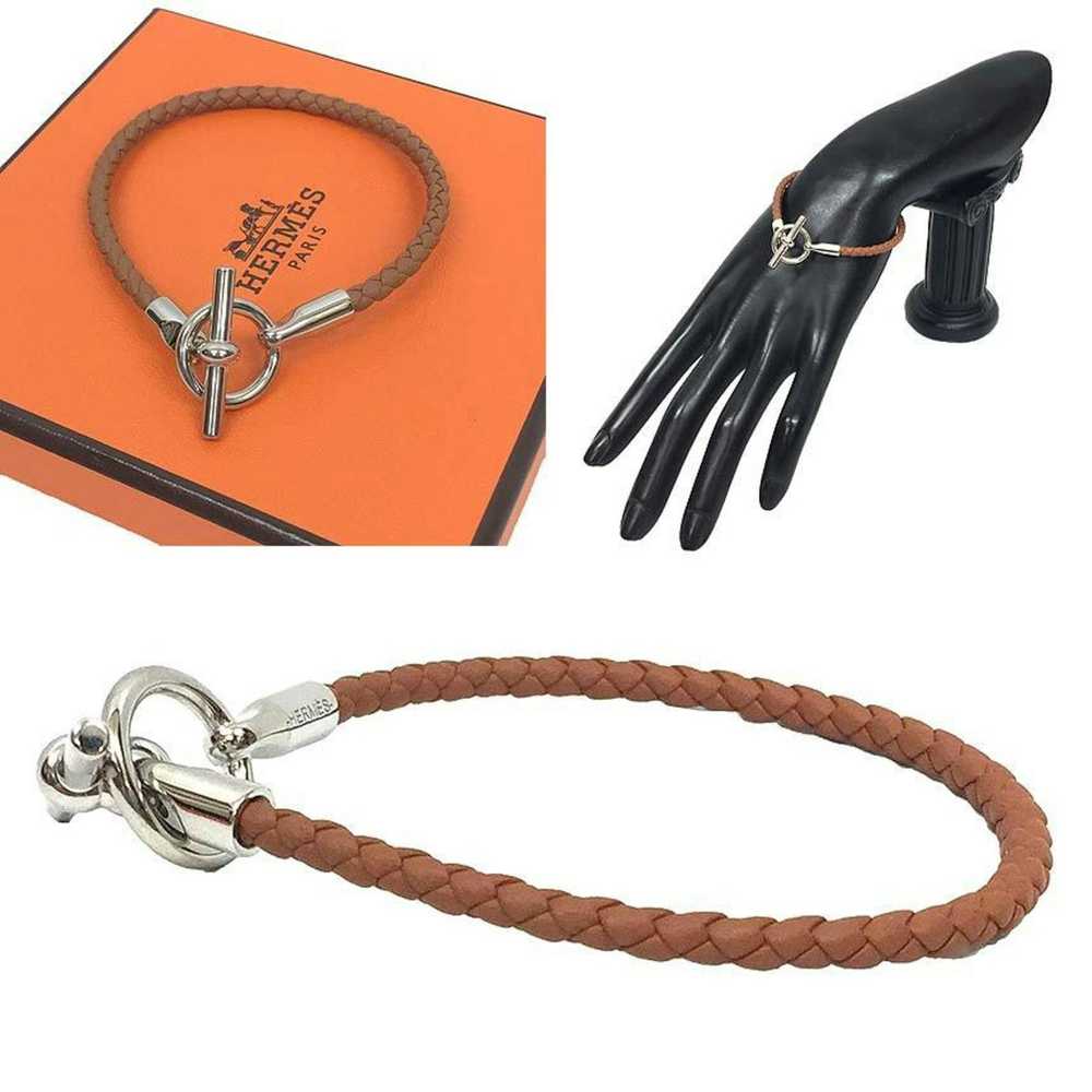 Hermes HERMES Leather Bracelet Grennan H071681FP3… - image 2