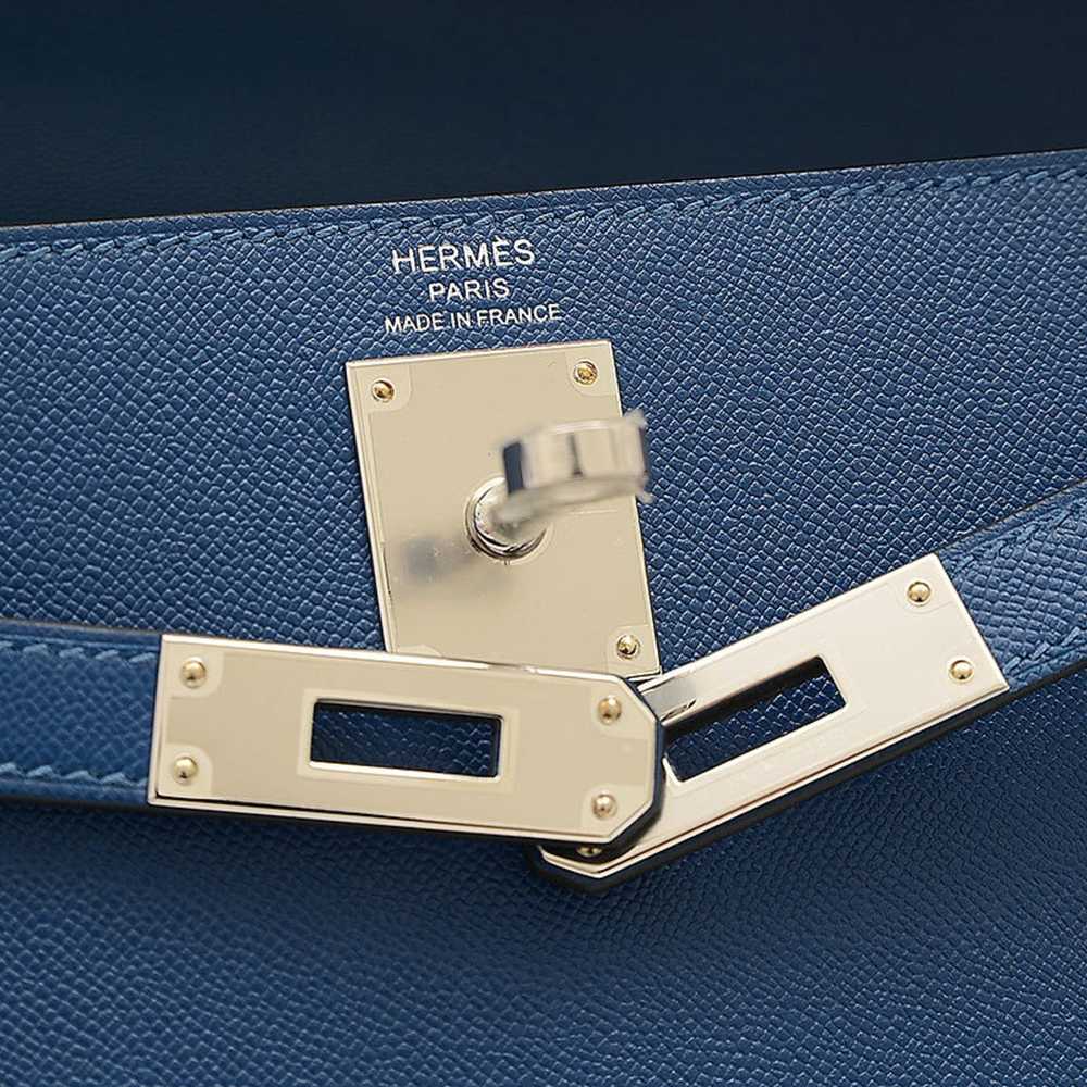 Hermes HERMES Kelly Elan Handbag Vaux Madame Deep… - image 4