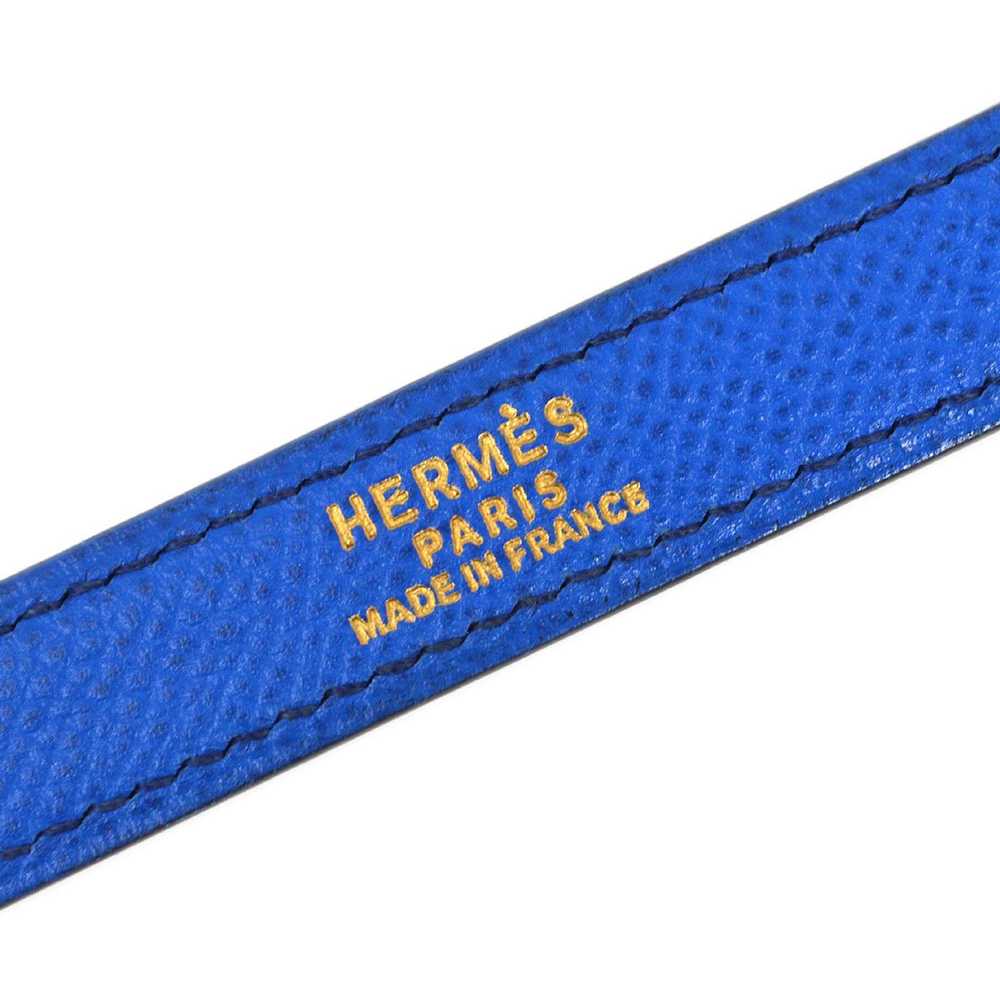 Hermes HERMES Kelly Bag Strap Courchevel Blue Fra… - image 3
