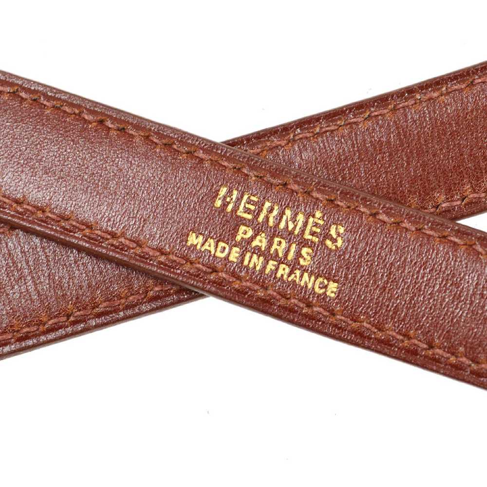 Hermes HERMES Kelly Bag Strap Brown Box calf 71967 - image 4
