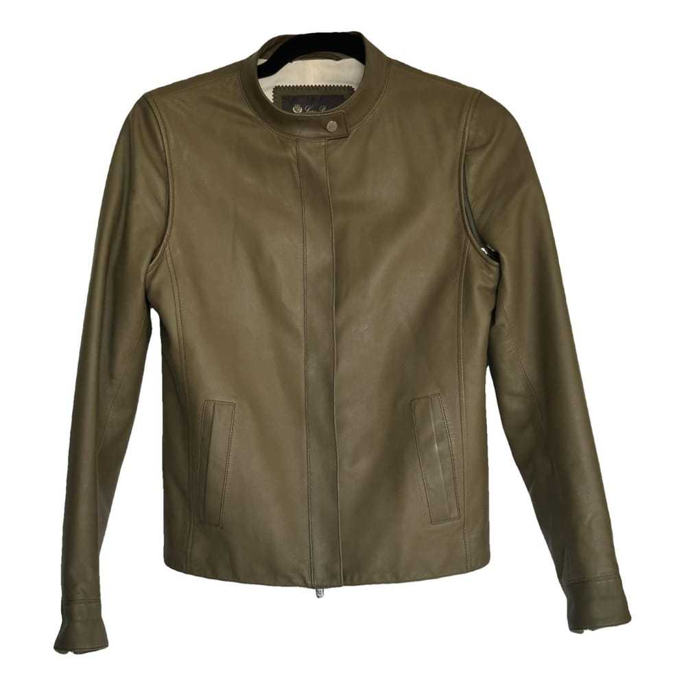 Loro Piana Leather biker jacket - image 1