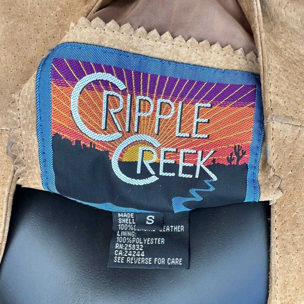 Vintage Cripple Creek Womens Jacket Size S Leathe… - image 12