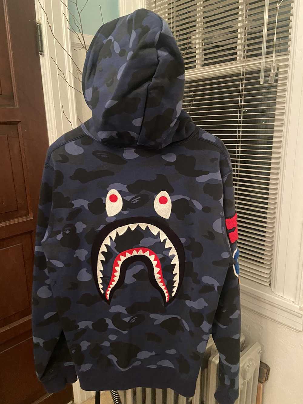 Bape Camo Shark Full Zip Hoodie - image 1