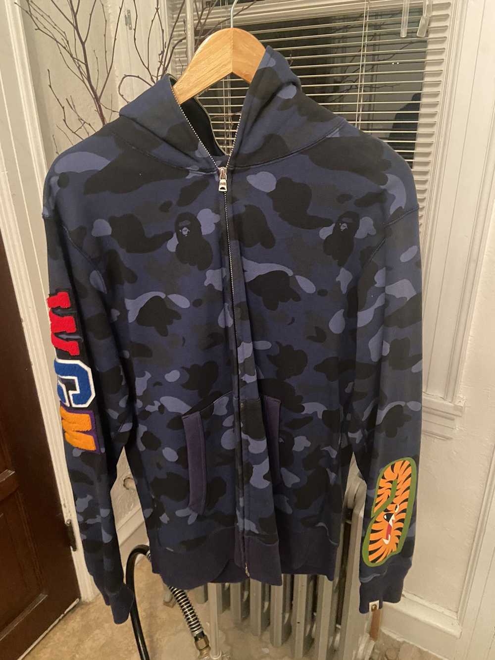 Bape Camo Shark Full Zip Hoodie - image 2