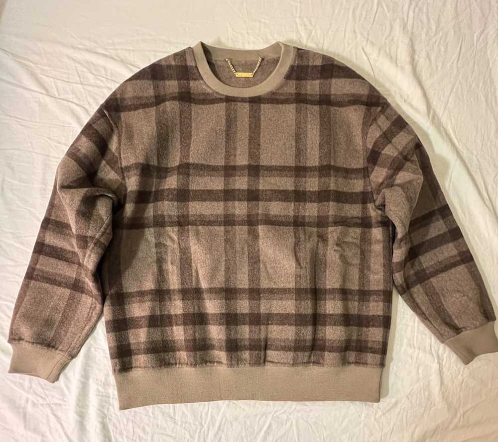 Kith Kith Large Wool Check Crewneck Dark Brown L - image 1