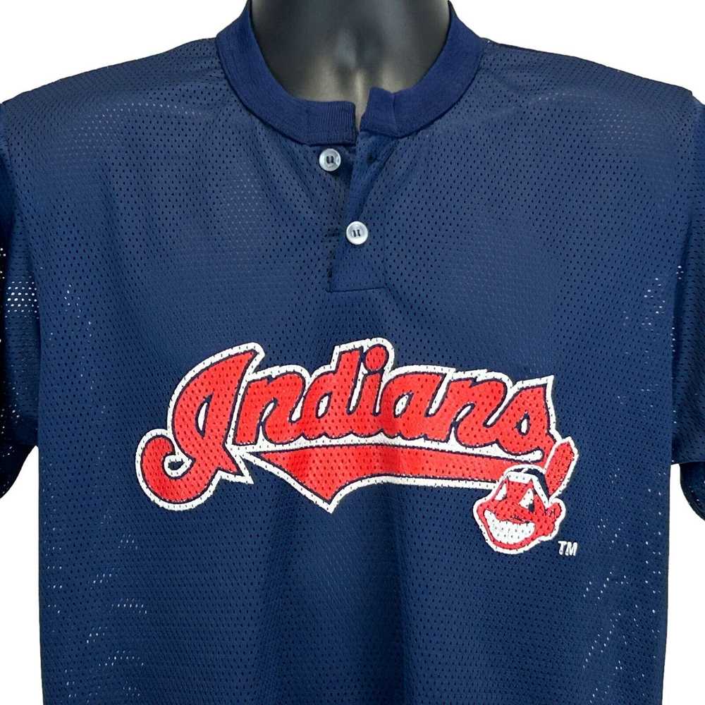 Vintage Cleveland Indians Vintage Y2Ks Mesh T Shi… - image 1