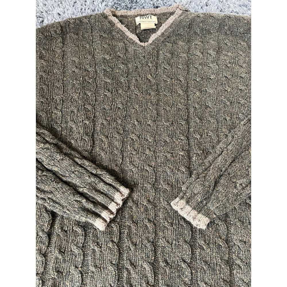 Other Vintage Northwest Territory Grey Knit Sweat… - image 2