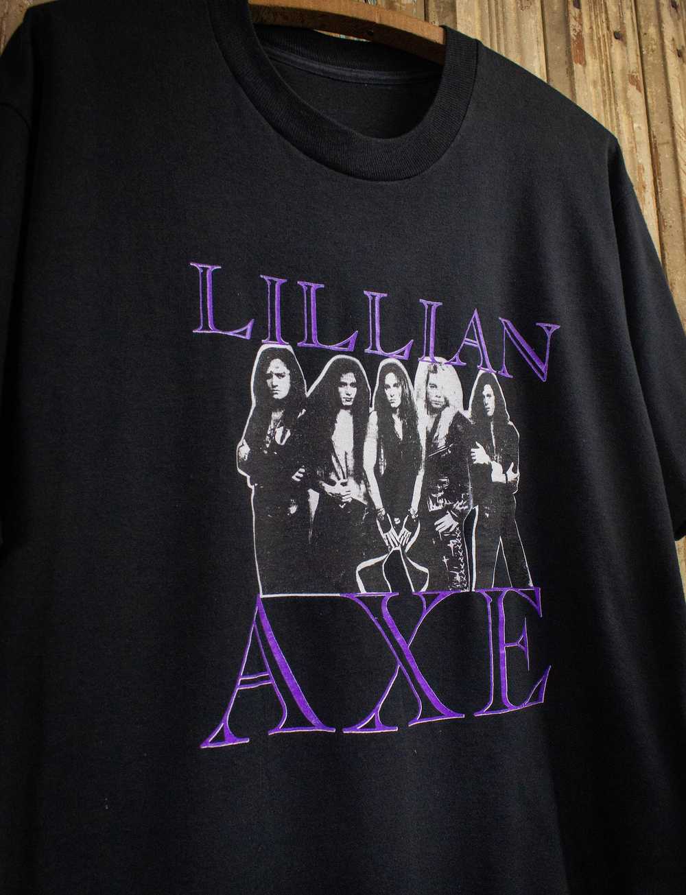 Band Tees × Vintage Vintage Lilian Axe Out Of The… - image 3