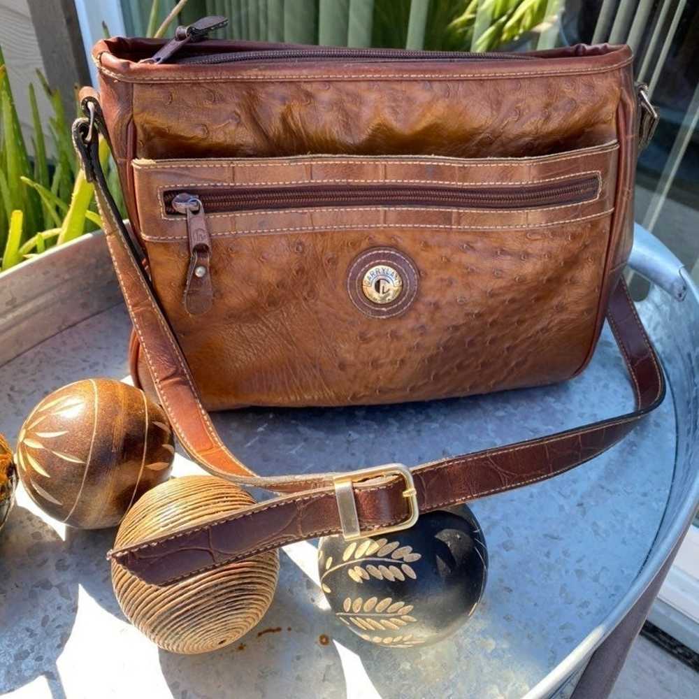 Vintage Carryland USA Leather Shoulder P - image 2