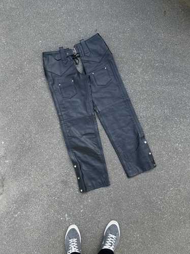 Biker Jeans × Genuine Leather × Vintage Vintage G… - image 1