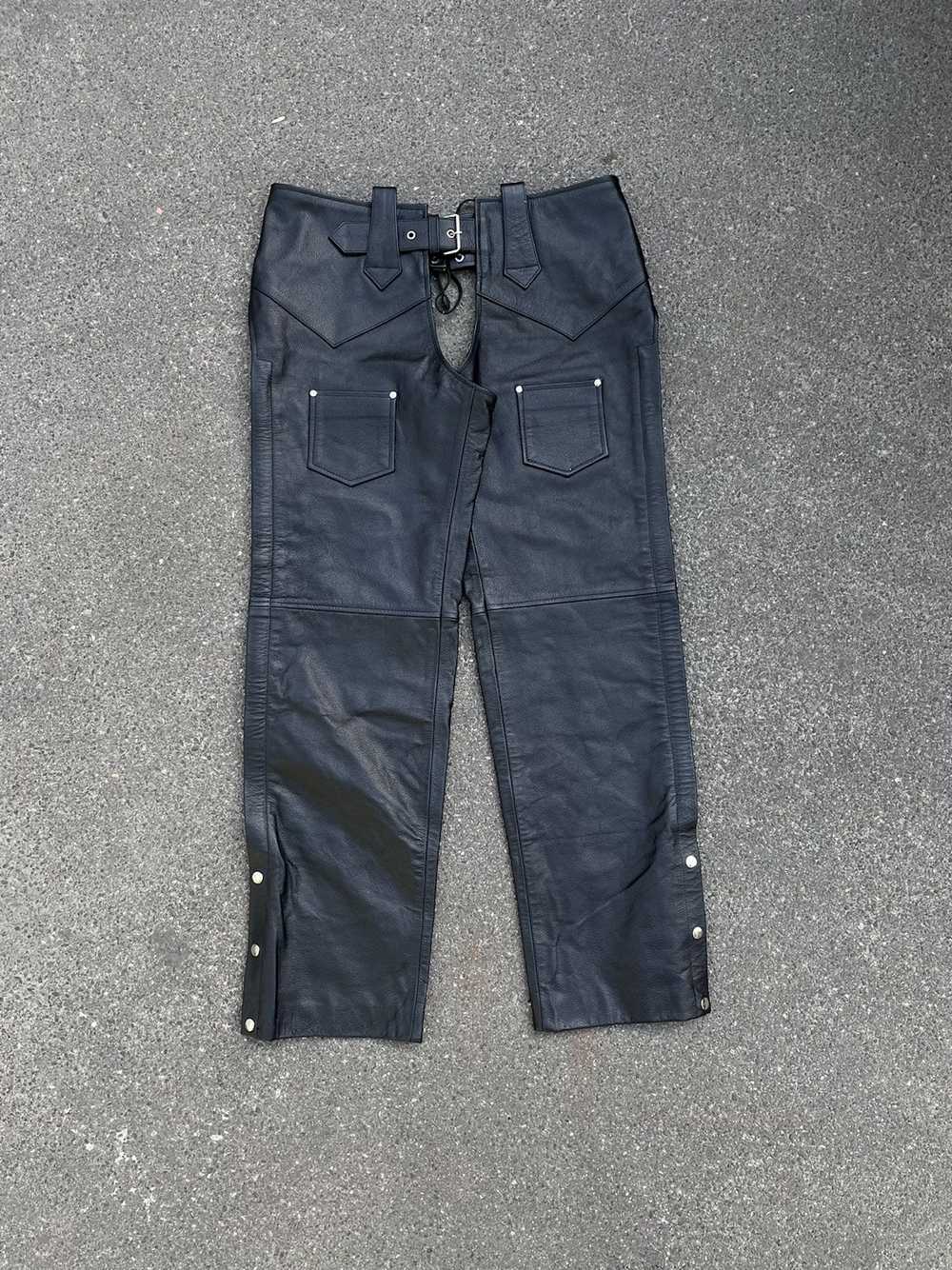 Biker Jeans × Genuine Leather × Vintage Vintage G… - image 3