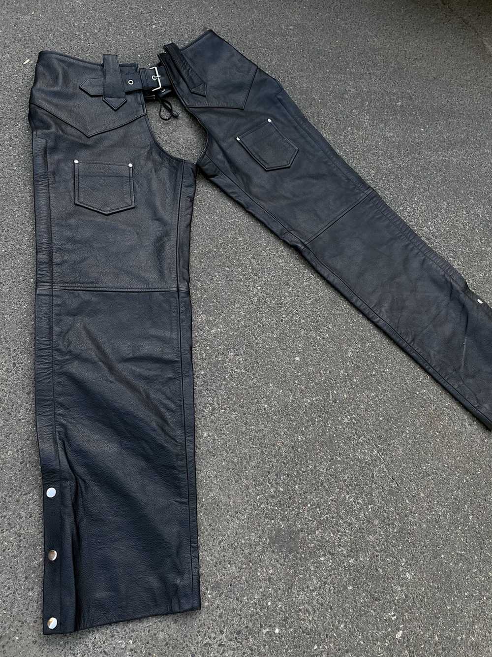 Biker Jeans × Genuine Leather × Vintage Vintage G… - image 7