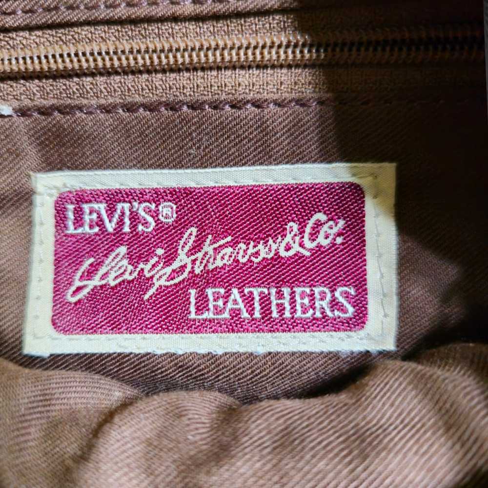 Vintage 70's-80's Levi Strauss & Co. Brown Leathe… - image 4