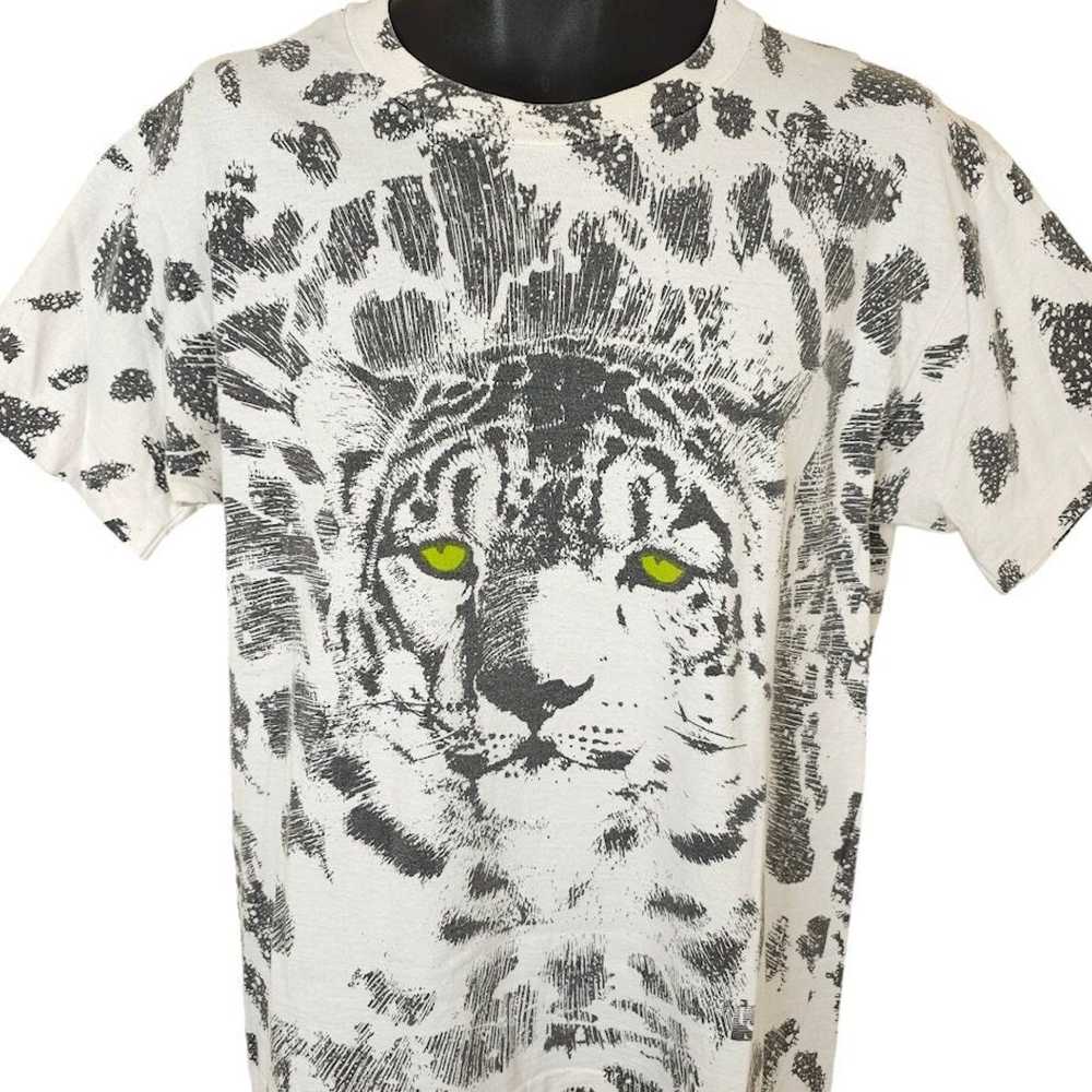 Vintage Leopard T Shirt Mens Size Large Vintage 9… - image 1