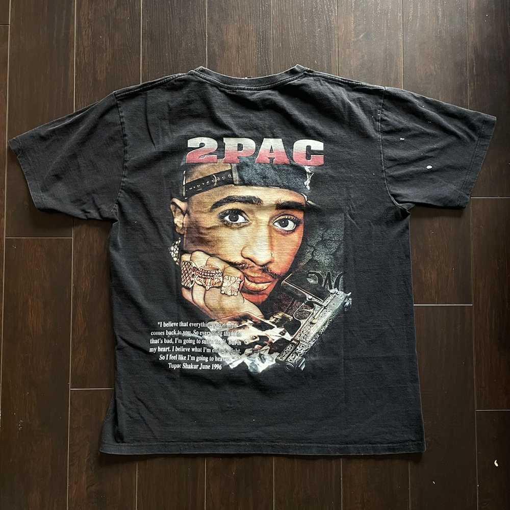 Rock Tees × Streetwear × Vintage VTG Tupac Rap Tee - image 1